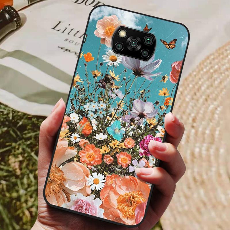 Pour Xiaomi Poco X3 NFC Coque Silicone Souple TPU Housse de Téléphone Pour Xiaomi Poco X3 NFC Coque X 3 NFC Marbre Bumper Protecteur