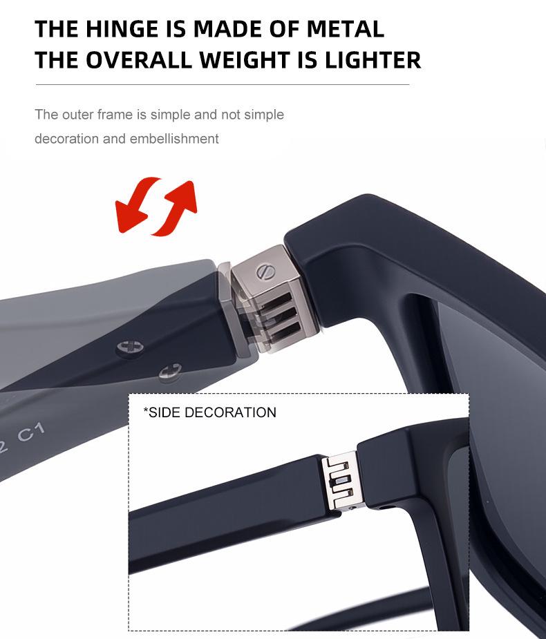 KAJILA 2025 Men's Polarized Retro Square Sunglasses for Driving and Outdoor Sun Protection
