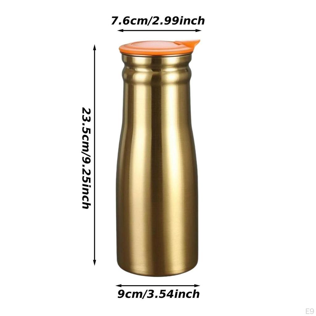 Stainless Jug Kettle 1.0L Capacity Sealed Lid Teapot Water Pitcher Iced Tea for Restaurant