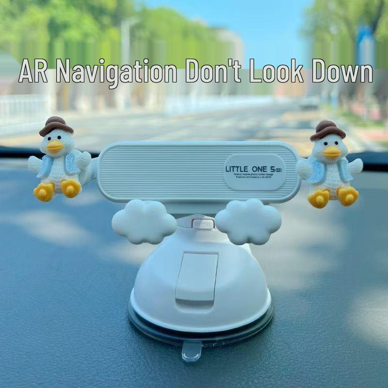 Cartoon Suction Cup Phone Holder for Dashboard - Perfect for Female Drivers