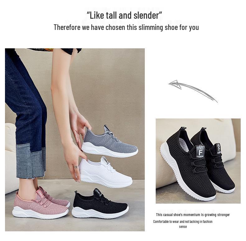 Women's Breathable Soft Sole Sneakers - 2025 Style, Gift-Ready Cross-Border Fashion.