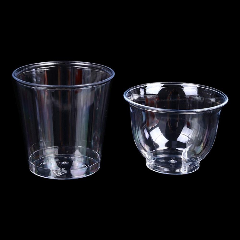 50pcs Plastic Clear Plastic Tumblers Transparent Plastic Transparent Cupcake  Cocktail Party
