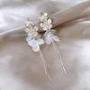French Style Tassel Flower Earrings For Women Elegant Exaggerated Ribbon Drop Dangle Earrings Fashion Party Ear Jewelry Gifts