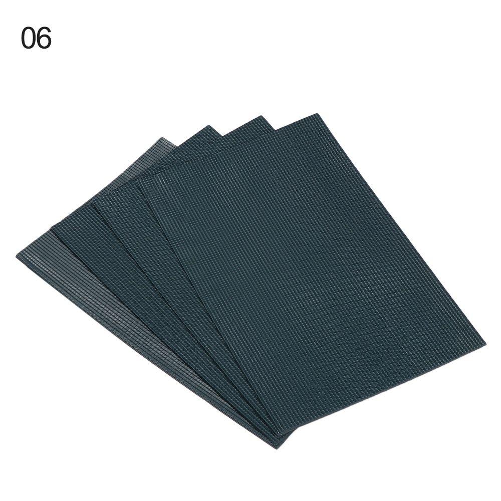 4sheets PVC Model Building Layout Landscape Tiles Miniature Roof Tiles Sand Table DIY Toy Safe & Wear-resistant