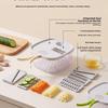 Large Capacity Veggie Cutter Potato Cucumber Slicer  For Onions Potatoes Carrots & Cucumbers