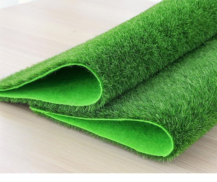 Mini Artificial Lawn Grass Green Fake Lawns Turf Carpets Miniatures DIY for Garden Outdoor Fake Green Square Grass Mat Decor 2PC