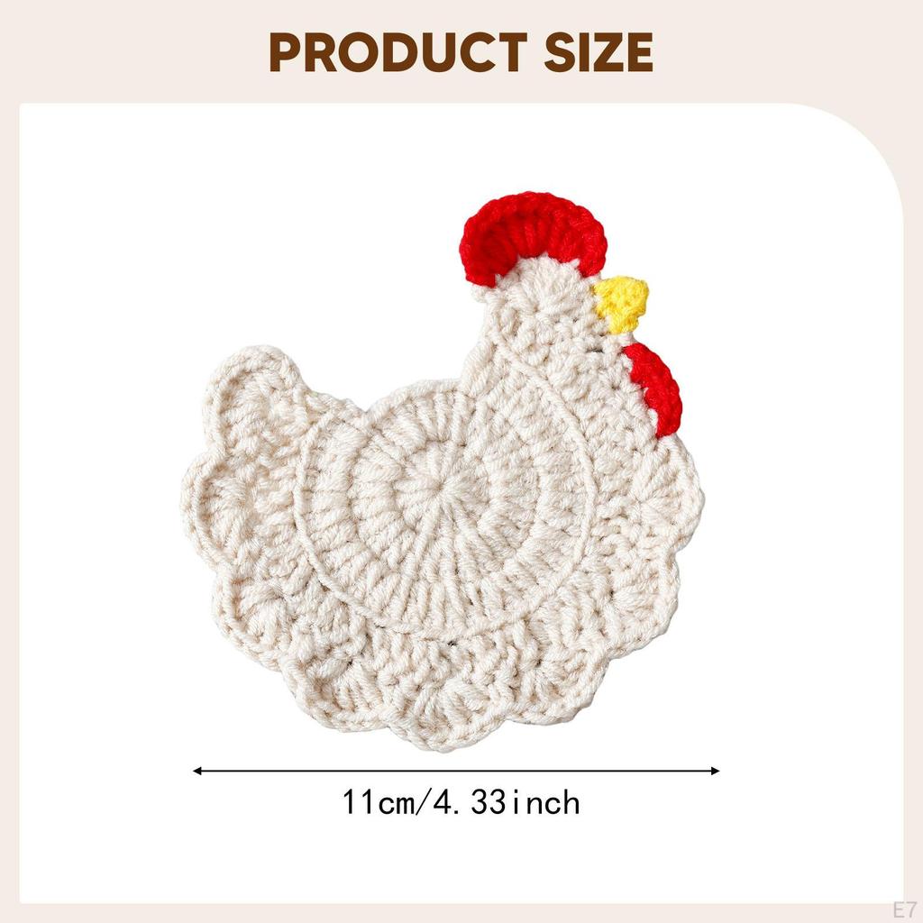 Coasters, Home Decor, Heat Resistant, Animal Themed, Decorative Coasters for Dining Table