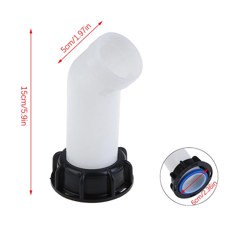 Gewinde IBC Tank Adapter Verlängerung Ablauf Auslauf Schlauch Düse Tap Kappe Ventil Fitting