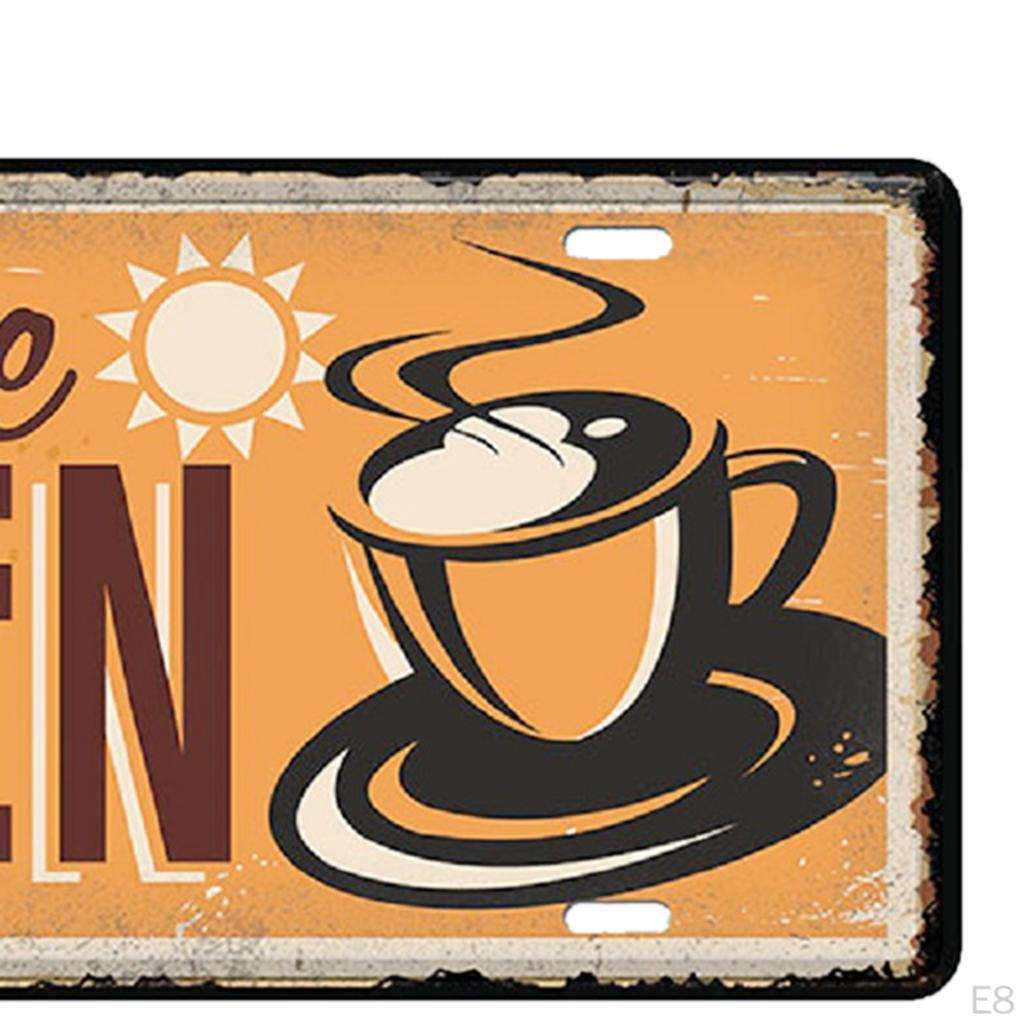 15 x 30cm Shabby Chic Metal Wall Sign Plaque Art Poster Restaurant Tavern Cafe Bar Pub Tin