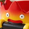 Decorative Entrance Table Ornament Cartoon Calcifer Flame Resin Storage Tray, Creative Fire-Shaped Catchall Birthday Gift for Anime Lovers Decor,