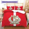 Standard Liège Logo Bedding Quilt Set Quilt Cover Pillowcase Home Decoration Birthday Gift (1 * Duvet Cover + 2 * Pillowcase, Without Core)