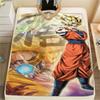 Dragon Ball Charaktere Druck Flanelldecke, Hohe Qualität, Bequem für Alle Jahreszeiten, Heimdekoration, Wärme und Komfort, Perfekt für Weihnachtsgeschenke