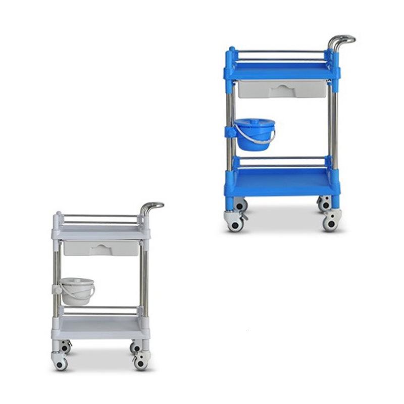 Stainless Steel & ABS Silent Medical Trolley
