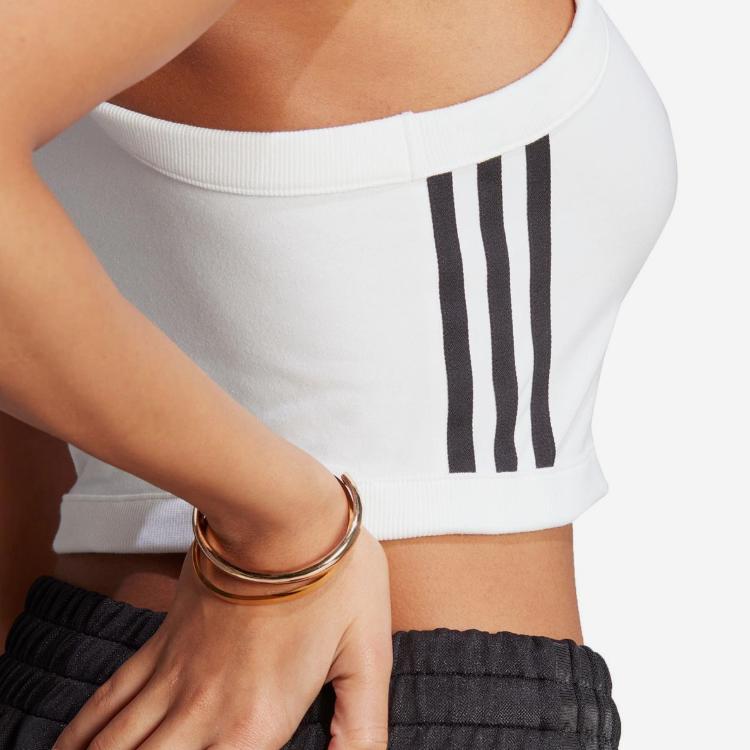 Adidas Originals Adicolor Classics Trefoil Three-Stripes Logo Tank Top Women Tops White II0713