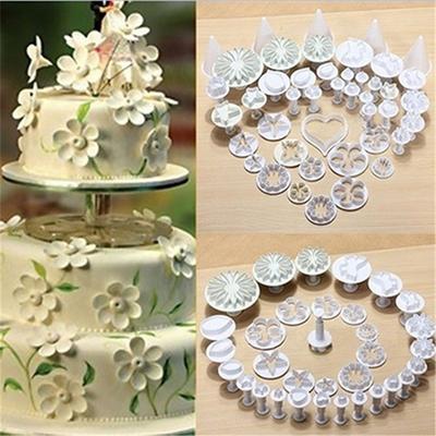 33pcs Set Fondant Cake Embossing Mold Cake Decorating Diy Baking Tools