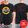 Women's Plus Size Cotton T-shirt Summer Casual Graphic Tee Short Sleeve Guns N Roses Holiday Limited Tee Two Sides Classic T-Shirt