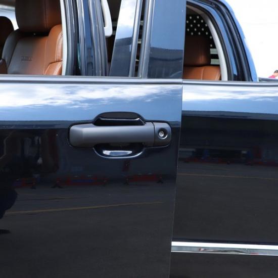 4pcs Matte Black Exterior Side Door Handle Cover Trim For Toyota Tundra 2007-21