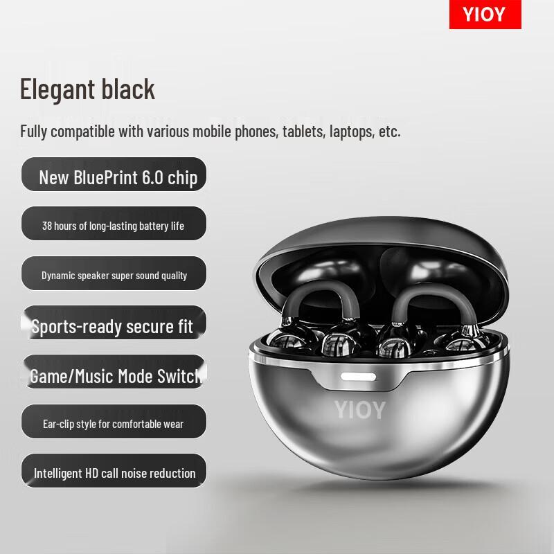 

YINGYU S2S Bone Conduction Open-Ear Sports Bluetooth Earphones