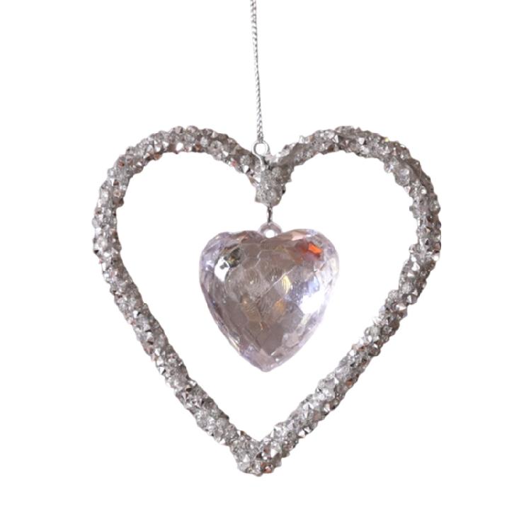 Beautiful Acrylic Christmas Ornament Delicate Crystal Accessory Christmas Hanging Ornament For Stylish Celebration