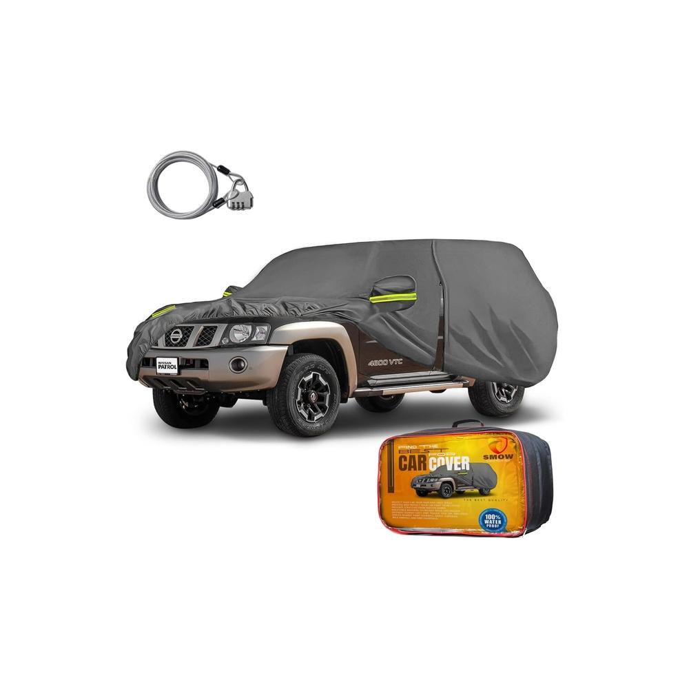 Zipper Car Cover For Nisan Patrol - Full Car Covers - Waterproof Cover UV Scratch-Resistant - Dustproof - Full Protection Car Cover For SUV