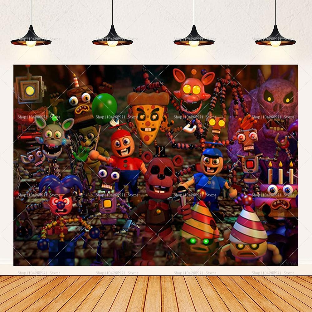 Children's Party Photo Fund with Theme Five Nights At Freddy's, Children's Party Decoration