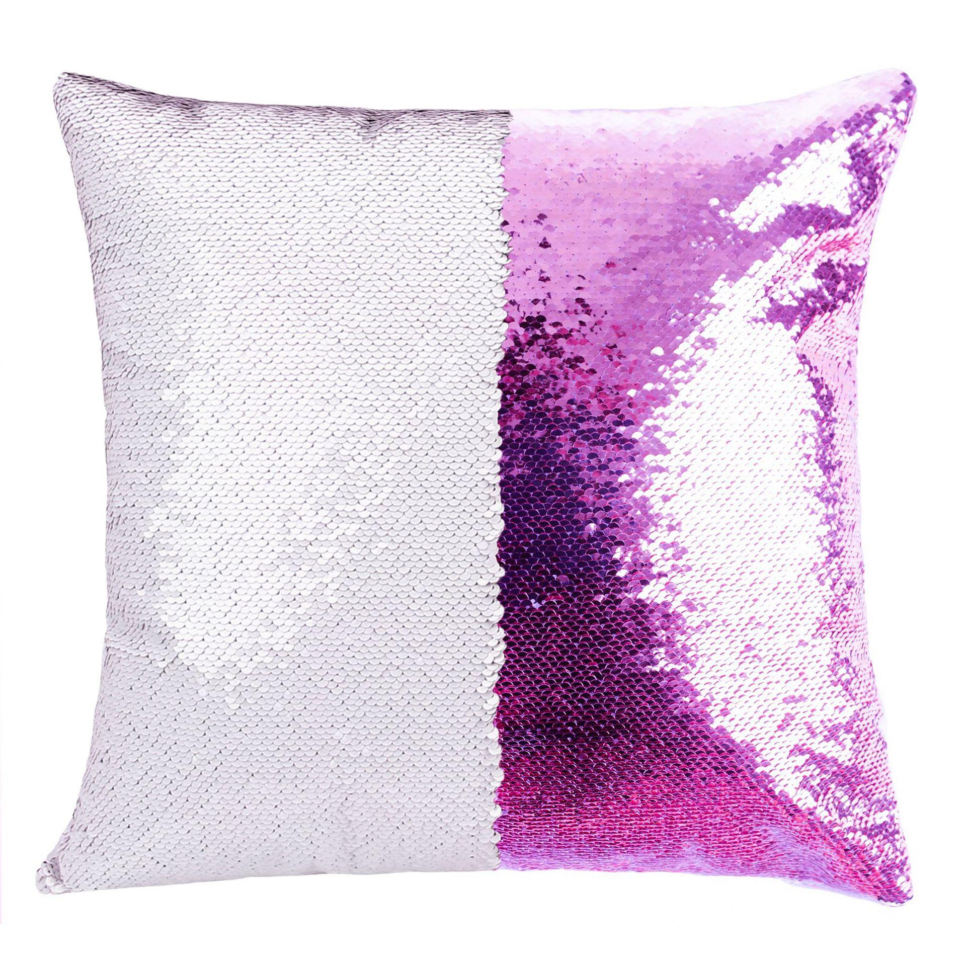 Bubble Kiss Sequin Pillow Covers 40x40CM Mermaid Light Gold Flip Glitter Reversible Personalized Sublimation Blanks DIY Print фиолетовый 3480₽