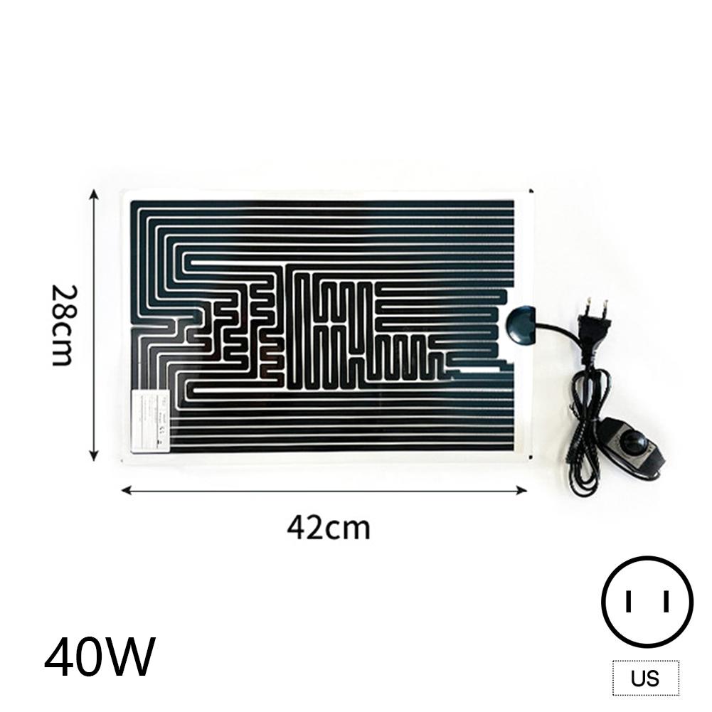 Adjustable Temperature 5-45W Reptiles Heat Mat EU/US/UK Plug Climbing Pet Heating Warm Pads Thermal Insulation Equipment