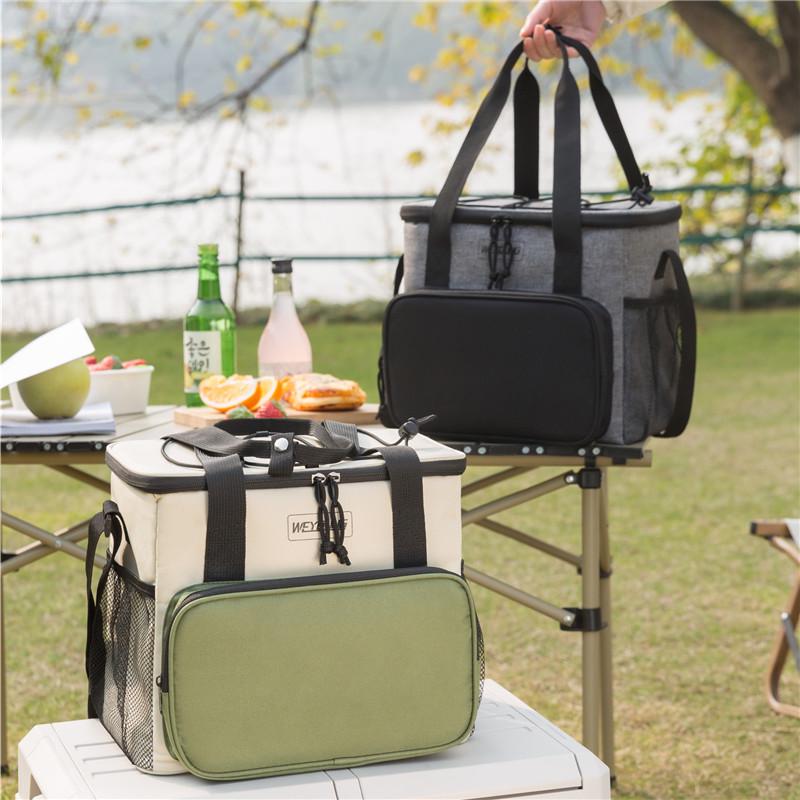 Fashionable Large Capacity Waterproof Insulated Picnic Bag – Fresh-keeping Lunch & Travel Cooler