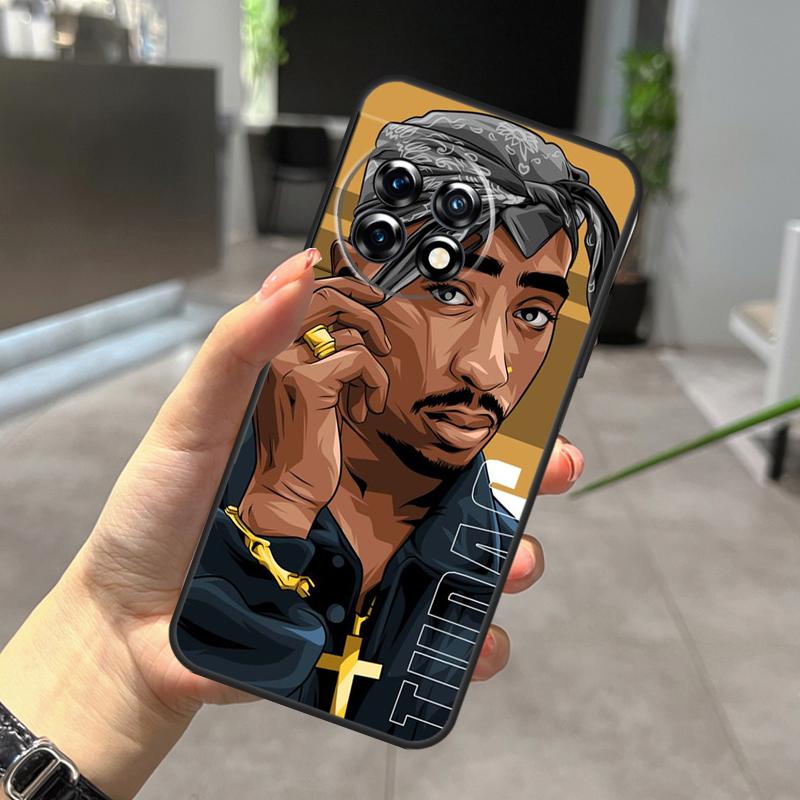 Rapper 2pac Singer Tupac Case For OnePlus Nord CE 5 2 3 4 Lite N20 N30 OnePlus 15 R 10T 12R 13R 13 12 11 10 Pro Cover