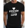 Spanish EDICI N LIMITADA LUIS Print Tee Shirt, Tees for Men, Casual Short Sleeve T-shirt for Summer