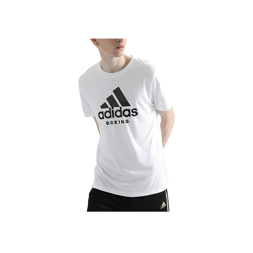 Adidas Breathable Quick-Dry Sports Short Sleeve T-Shirt Men Tops White ADICTB-WB