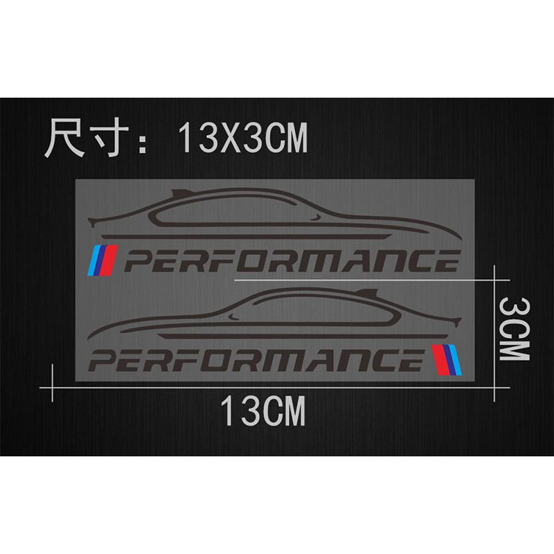 2pcs Performance Rearview Mirror Car Body Decal Sticker Car Styling For BMW E46 E39 E36 E90 E60 F30 E30 E34 F10 Car Exterior Accessories