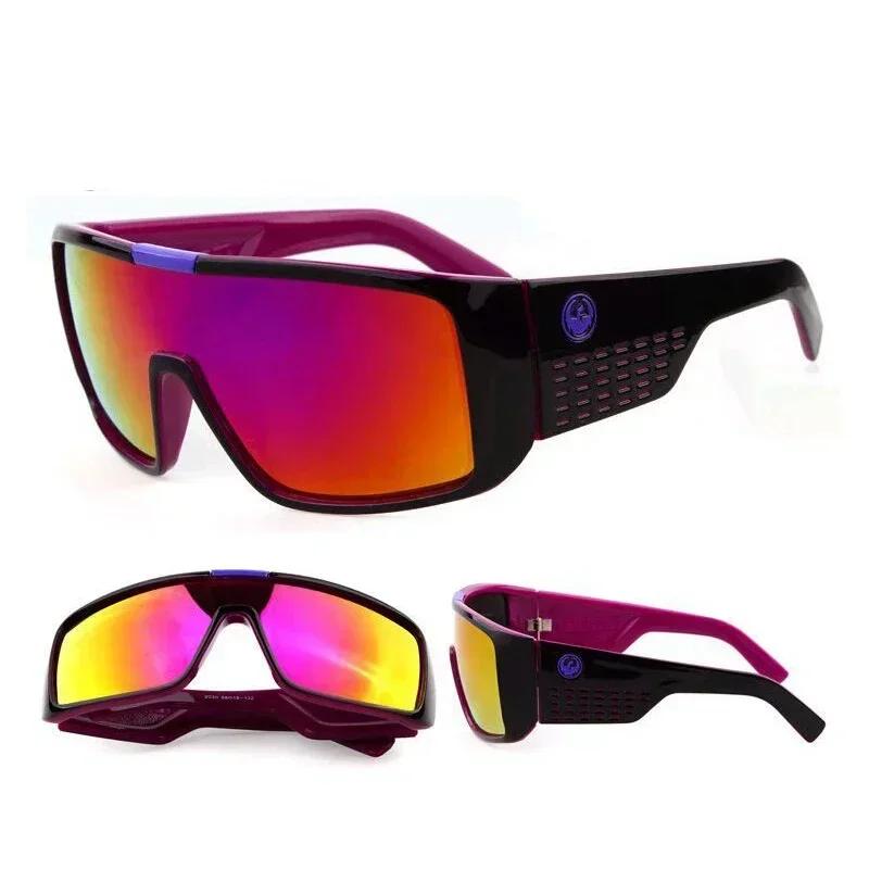 Oversized Dragon Domo Sunglasses For Men Women Brand Design Cycling Sports Sun Glasses Fashion Vintage Male Eyewear Goggle
