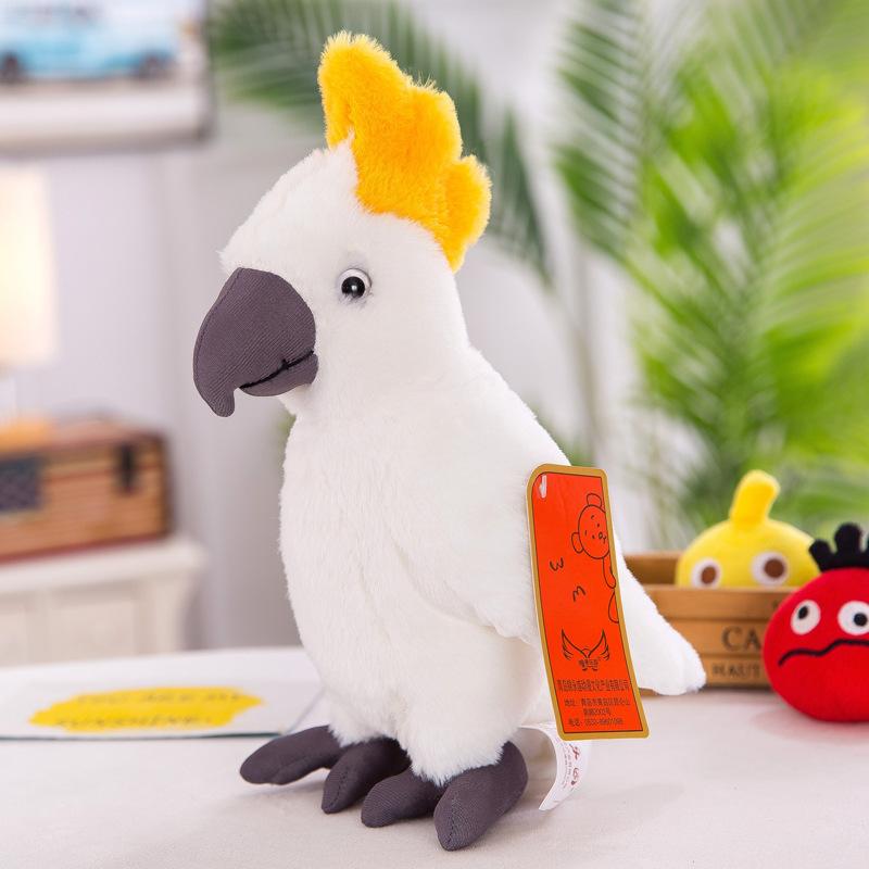 Cute Parrot Doll Simulated King Kong Bird Doll Plush Toy Creative Funny Ornaments Children's Birthday Gift