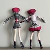 Anime Kasane Teto Cosplay Doll Plush Stuffed Dolls Cute Figure Room Decoration Abstract Wire Skeleton Accessories Unisex Gifts