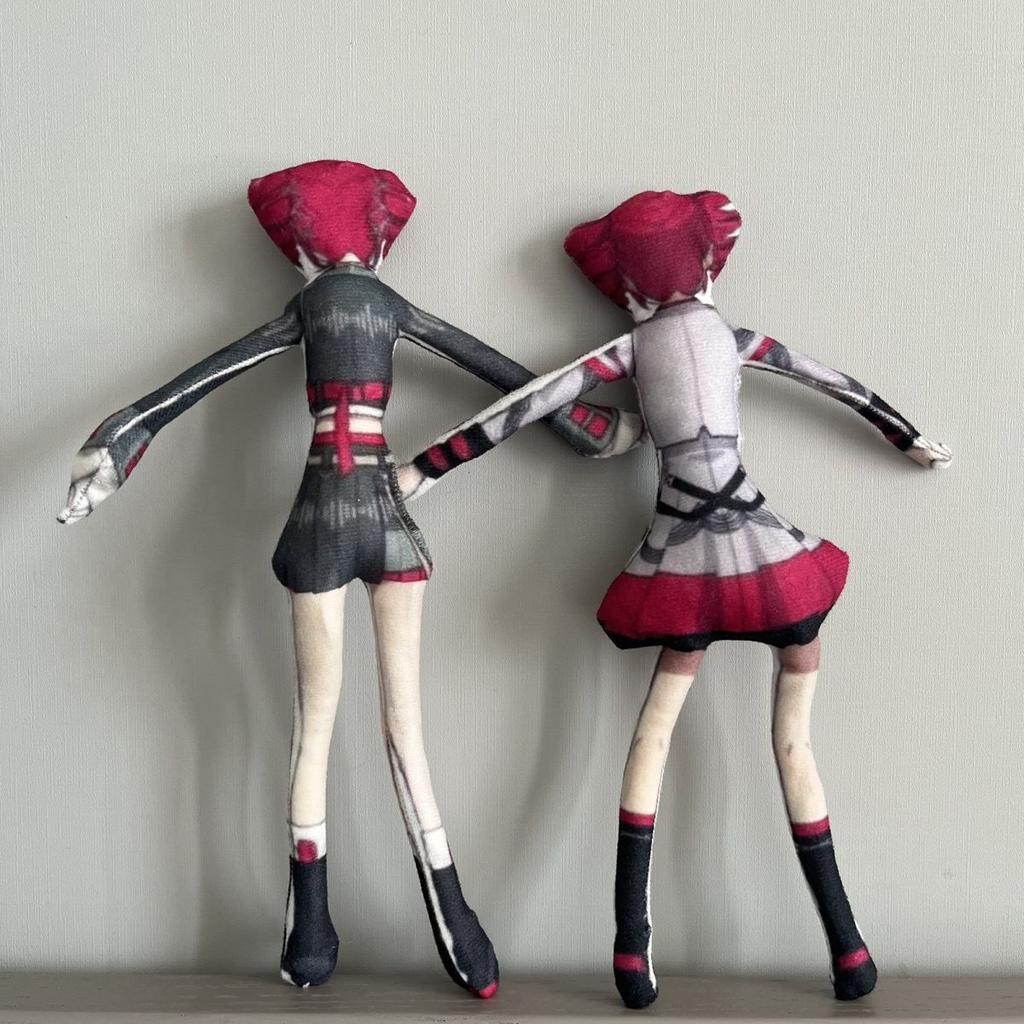 Anime Kasane Teto Cosplay Doll Plush Stuffed Dolls Cute Figure Room Decoration Abstract Wire Skeleton Accessories Unisex Gifts