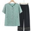 Cardigan de Algodón Puro de Manga Corta Estilo Nuevo 2026 para Mujeres de Mediana Edad y Mayores