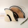 Elegant Soft Foldable Straw Hat Mesh Wide Edge Beach Hat Sunscreen Summer Hat Women