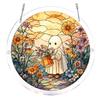 Halloween Acrylic Jigsaw Puzzle Suncatcher Stained Glass Style DIY Sun Catcher