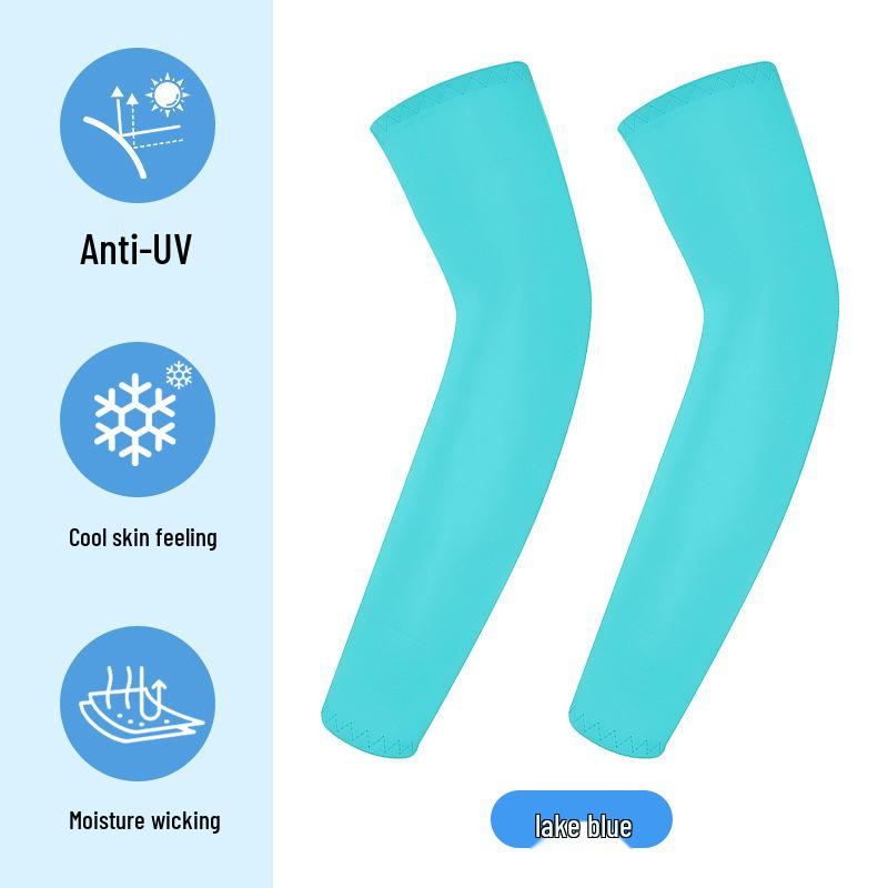Dünne Anti-Pilling UV-Schutz Radsport-Armlinge für Kinder - Outdoor Eisseide Sonnenschutz-Ärmel