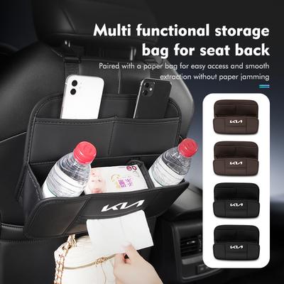 For Car Seat Organizer Back Storage Bag Rear Anti-wear Pocket Cerato Soul Venga Forte Spectra Sedona Niro Cadenza