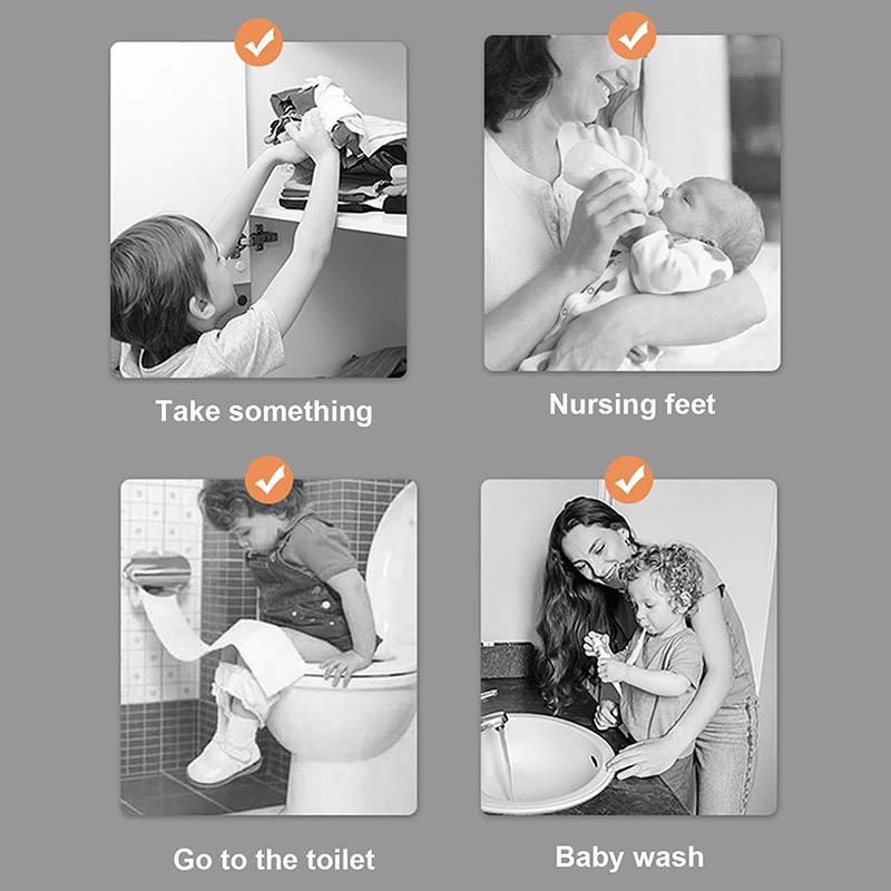 Çocuklar İçin Basamak Taburesi, Tuvalet Eğitimi, Banyo, Mutfak, Yatak Odası, Oyun Odası ve Oturma Odası İçin Küçük Çocuk Taburesi