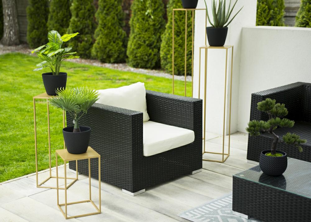Golden Modern Floor Flower Stand 100 Cm