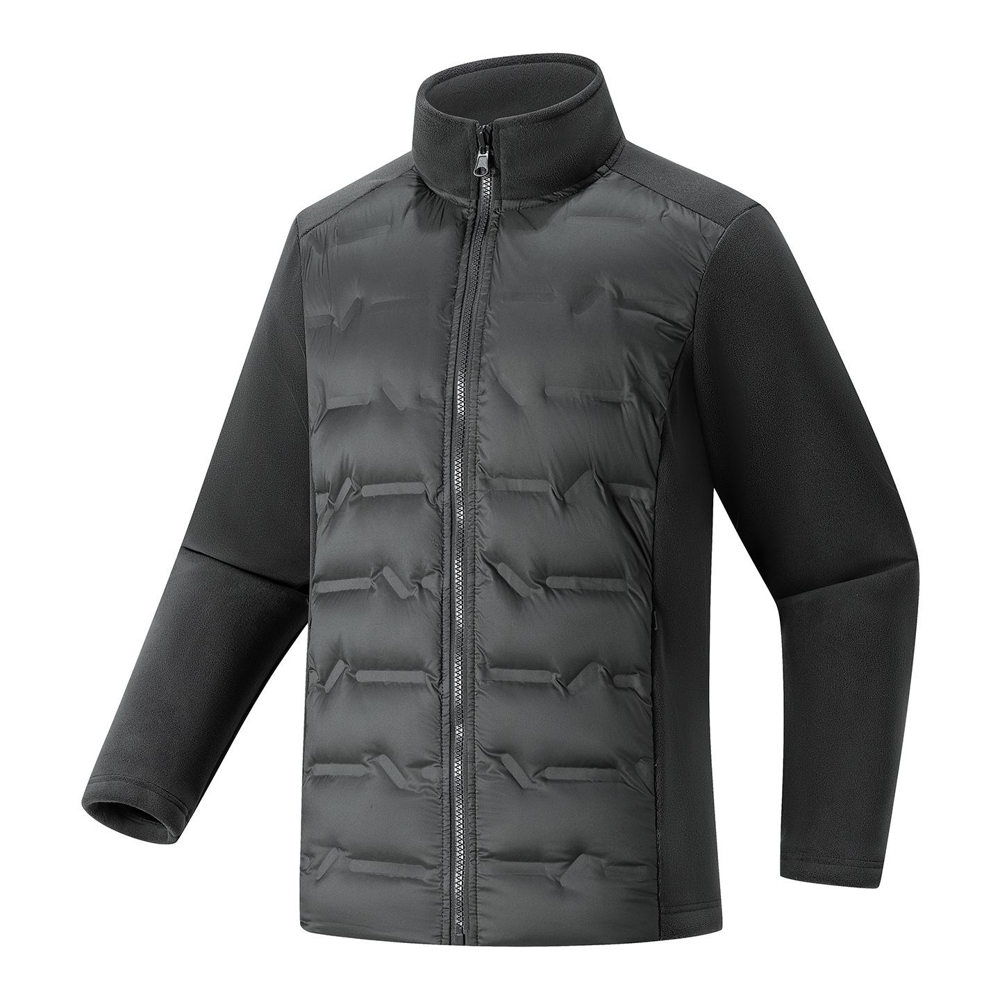 

2025 Unisex Autumn/Winter Stand Collar Fleece Jacket - Plus Velvet, 90% Down, Windproof & Warm. 5XL