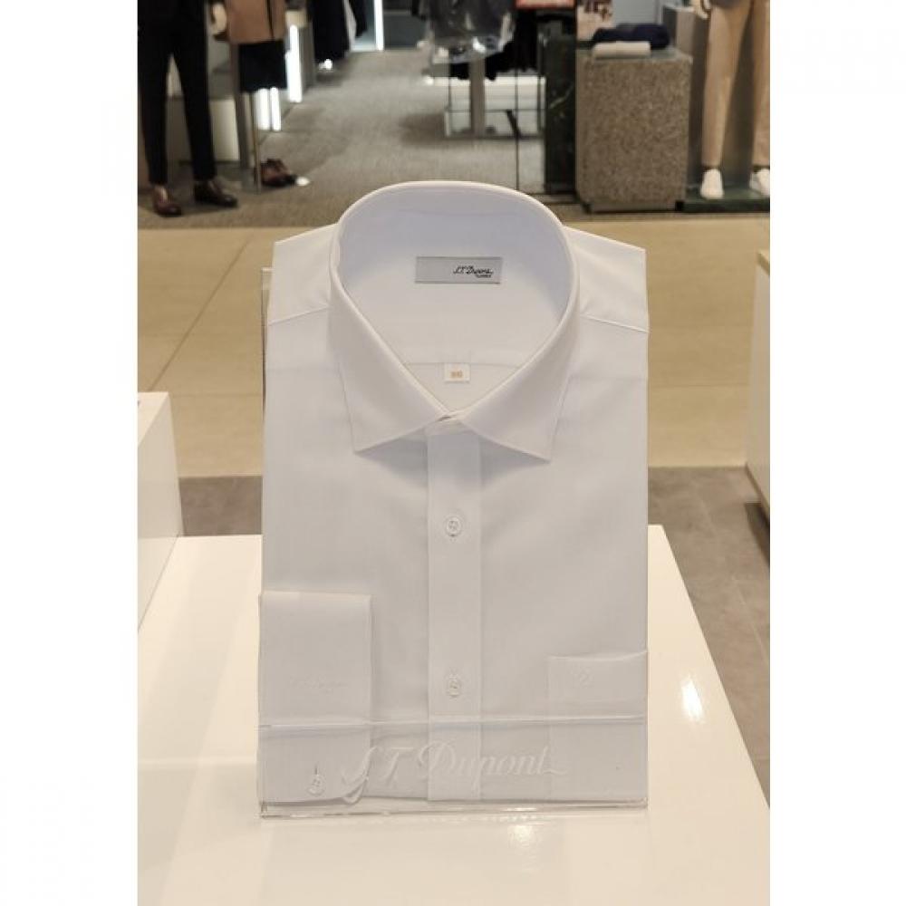 S.t. Dupont Stretch Dobby Long Sleeve Shirt Se4fm11ls165swh 95