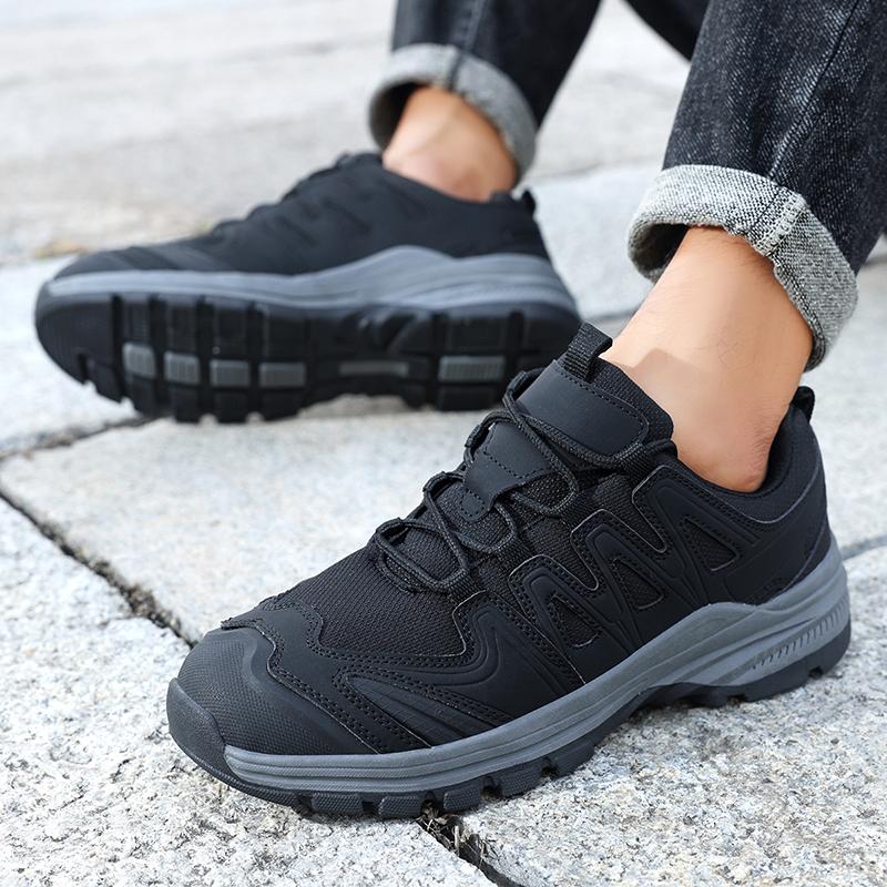 

Fashion Mountaineering Shoes Mens Outdoor Sports Anti Slip Mountaineering Hiking Shoes Breathable Tourism Shoes Outdoor mountaineering 39 чёрный