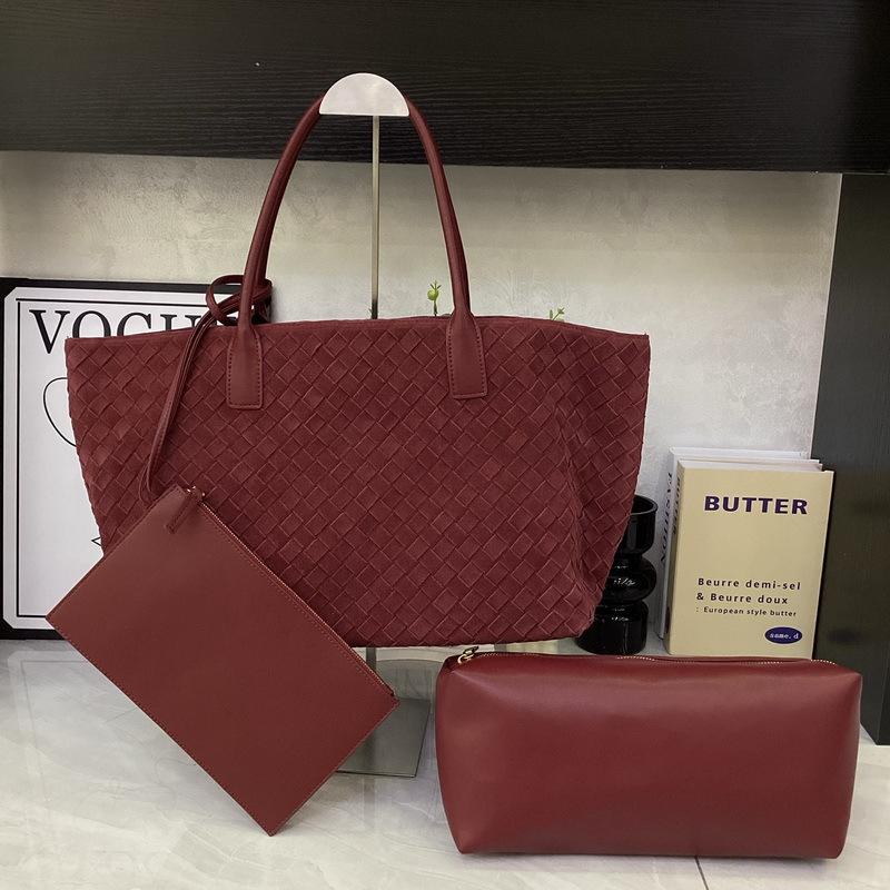 

2025 New Style Genuine Leather Womens Handbag Cowhide Tote Bag Crossbody Bag Shoulder Bag Messenger Bag Bucket Bag Mom Bag 49x28x16cm вино красного