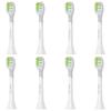 Oralica Compatible Brush Sets for Philips Sonicare Electric DiamondClean White Regular Pack of 8 [Japanese Brand] Toothbrushes, Plus, Size,