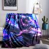 Panther In Action Throws Blanket Flannel Blankets Plush for Couch Bed Gifts for Men Women Travel picnic blanket Christmas fan gifts