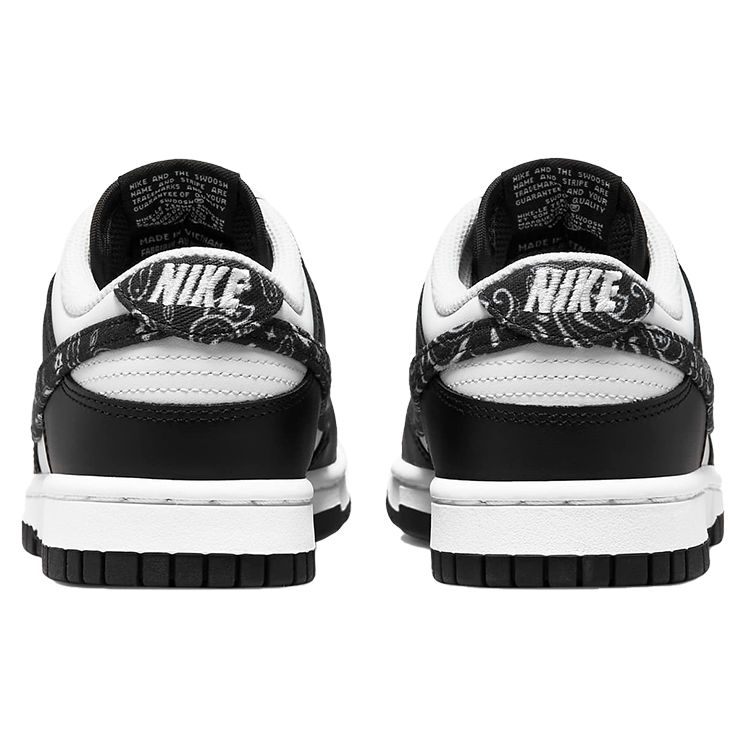 Nike  Dunk Low Black Paisley Women Sneakers White DH4401-100
